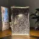 Snowflake Night Light DIY Snow Lamp Snowflake Star White Snow for Bedroom Decor (1PC) 