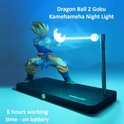 Dragon Ball Z Goku Kamehameha Magnetic Touch Night Light - Levitating Desk Lamp