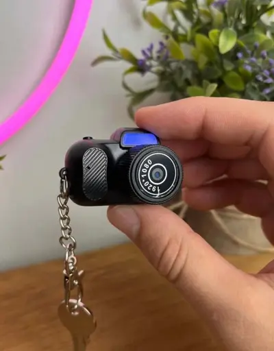 Mini HD Keychain Camera -1080P Video, 2MP Photo, TF Card Support, Discreet Surveillance CCTV Spy Cam Device